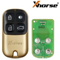 Xhorse XKXH02EN 4-Button Golden Universal Wired Remote Key