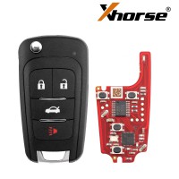 Xhorse XNBU21EN 2nd Gen Buick Style 4-Button Wireless Remote