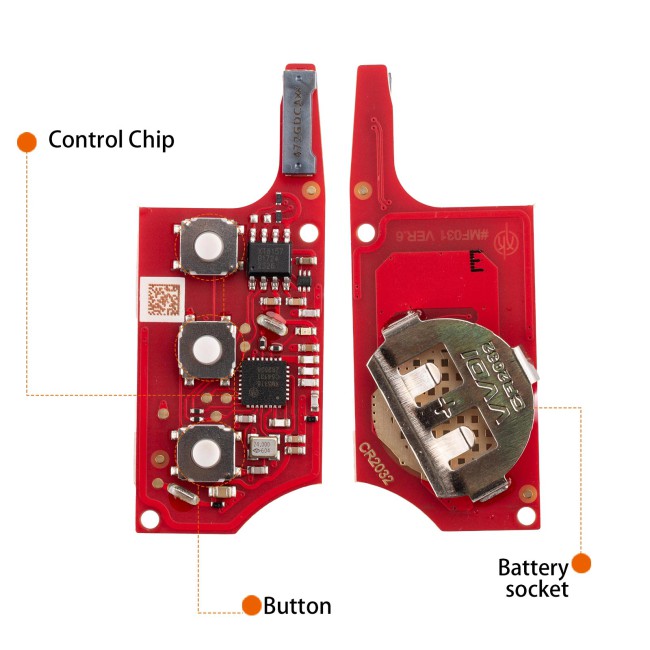 XHORSE XEB520EN Second Generation B5 Super Remote With XT57 Super Chip 3 Buttons 5pcs - Image 3