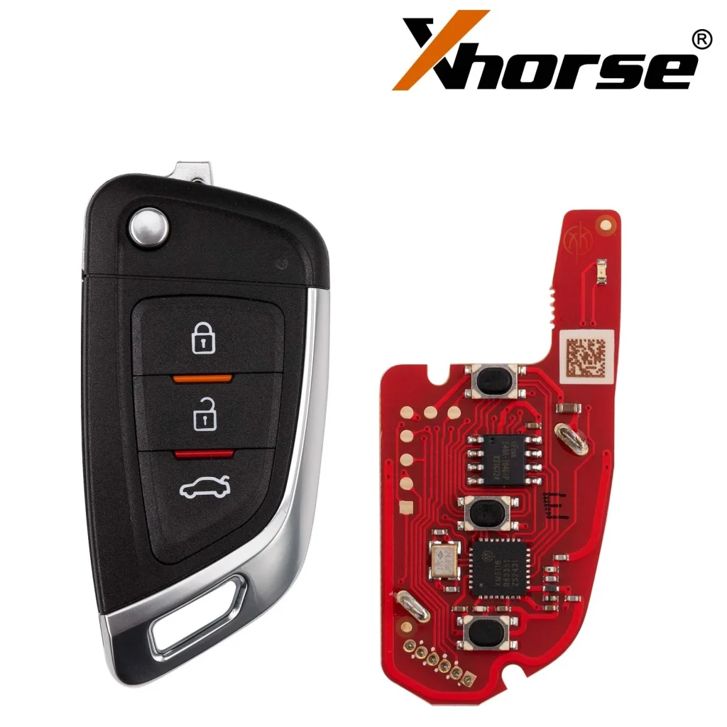 5PCS/LOT XHORSE XKKF05EN/XKKF02EN Universal Remote Car Key with 3 Buttons for VVDI Key Tool